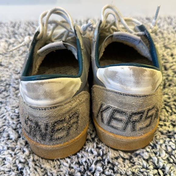 Golden Goose Ballstar sneakers, silver mesh design, in good used condition - Picture 4 of 16